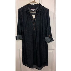 Knee length jean dress